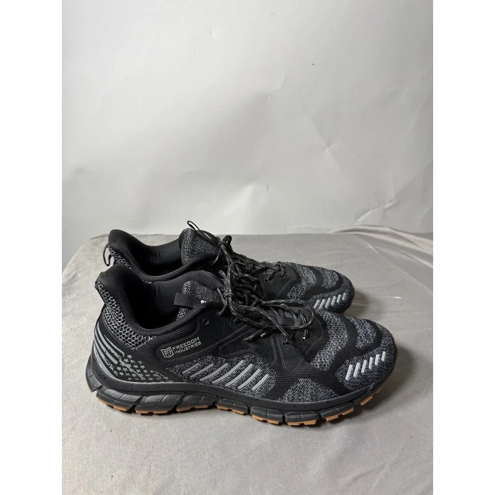 Freedom Industries XP-1 RT Mens Training Shoes Black Grey Gum Sole Size 12